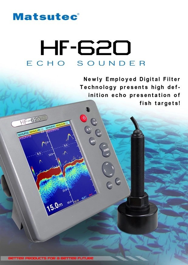 Fish Finder - Matsutec 6-calowy echosonda morska HF-620 MARINE