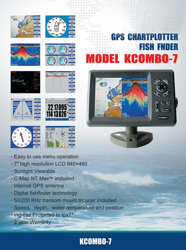 Kcombo-7 7-calowy ploter GPS / – Fishing Gps recenzja i cena