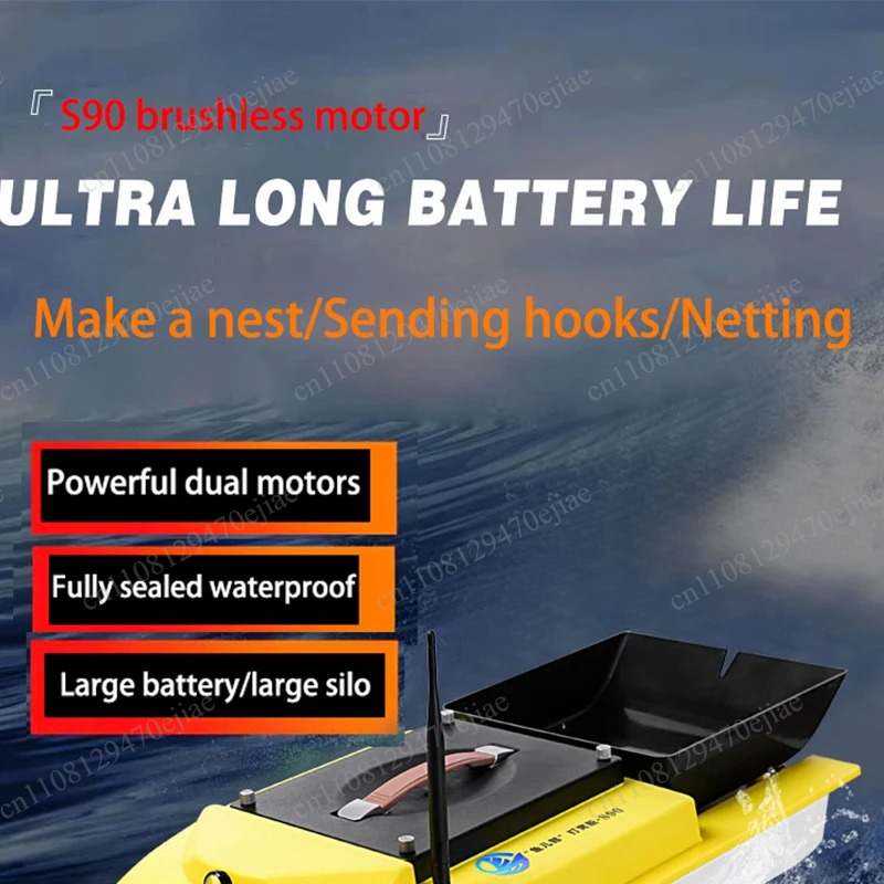 S90 12V RC Łódka Zanętowa GPS  – Fish Finder recenzja i cena
